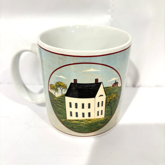 Vintage Warren Kimble Brandon House Country Life Sakura Coffee Mugs Set Of 3 - Picture 4 of 7
